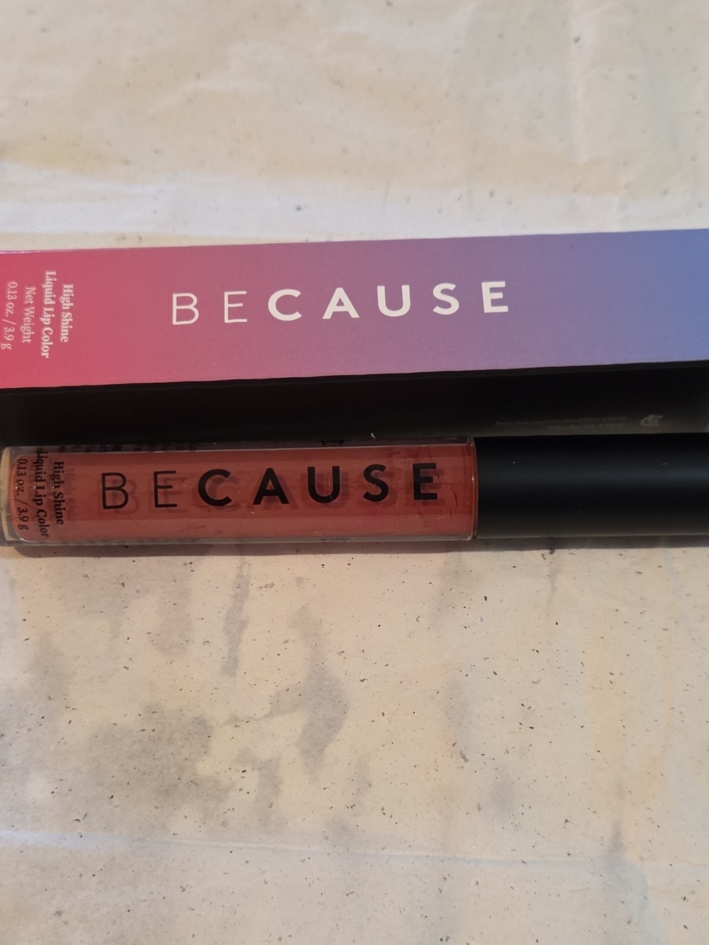 Because High-Shine Liquid Lip Color — Tawny Rose